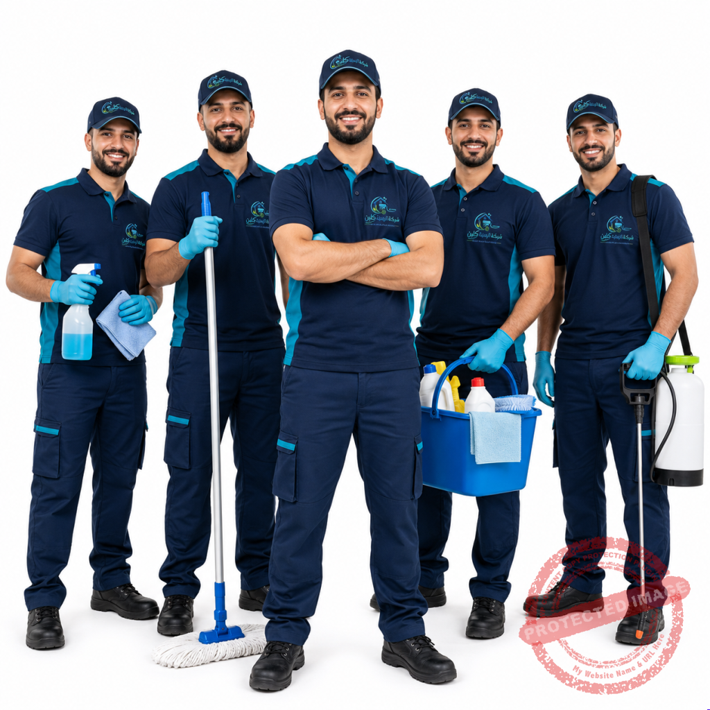 عمال شركة الأهلية كلين المتخصصون في الخدمات المنزلية